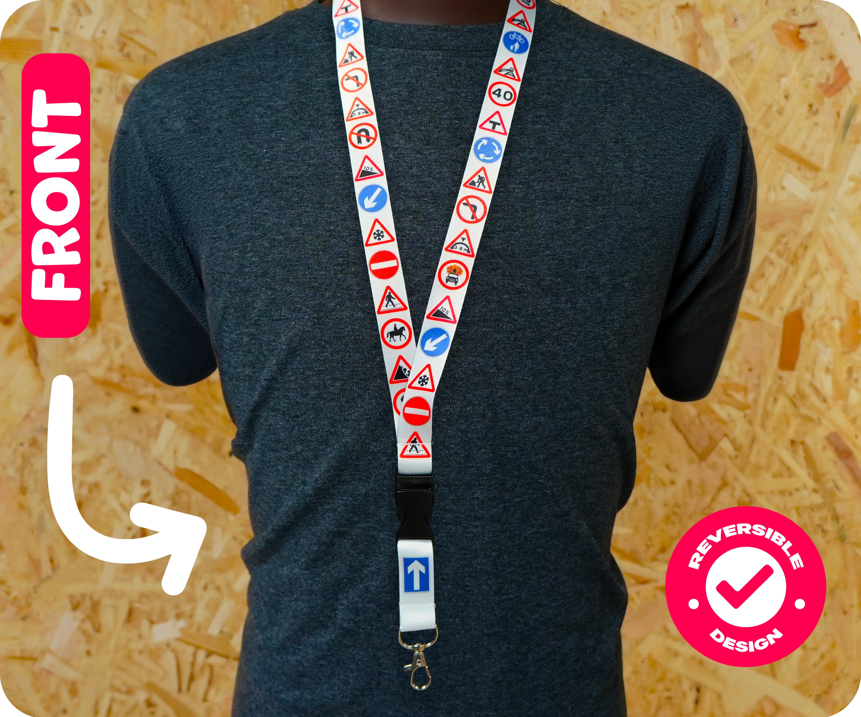 UK Road Sign Driving Instructor Learner Traffic Lanyard Imagen secundaria del producto