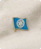 Emergency Medical Service EMS Flag Enamel Pin Badge