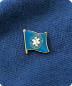Emergency Medical Service EMS Flag Enamel Pin Badge