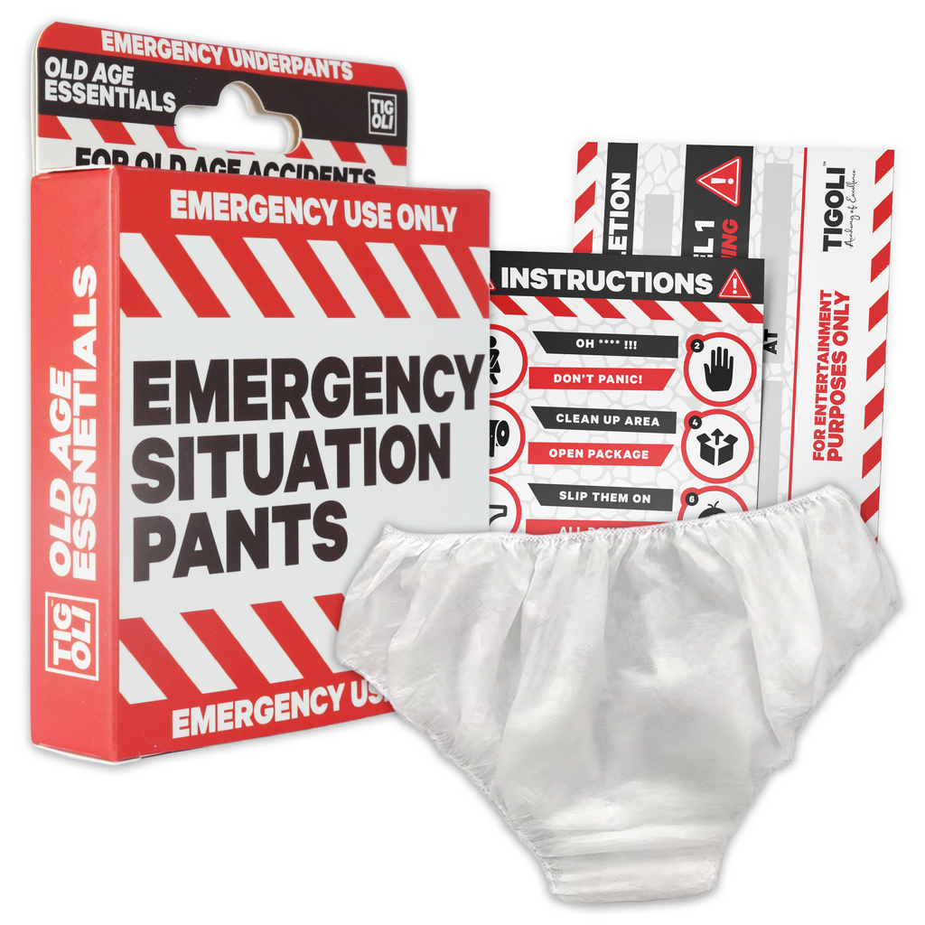 Pantalones de emergencia para jubilados de edad avanzada 