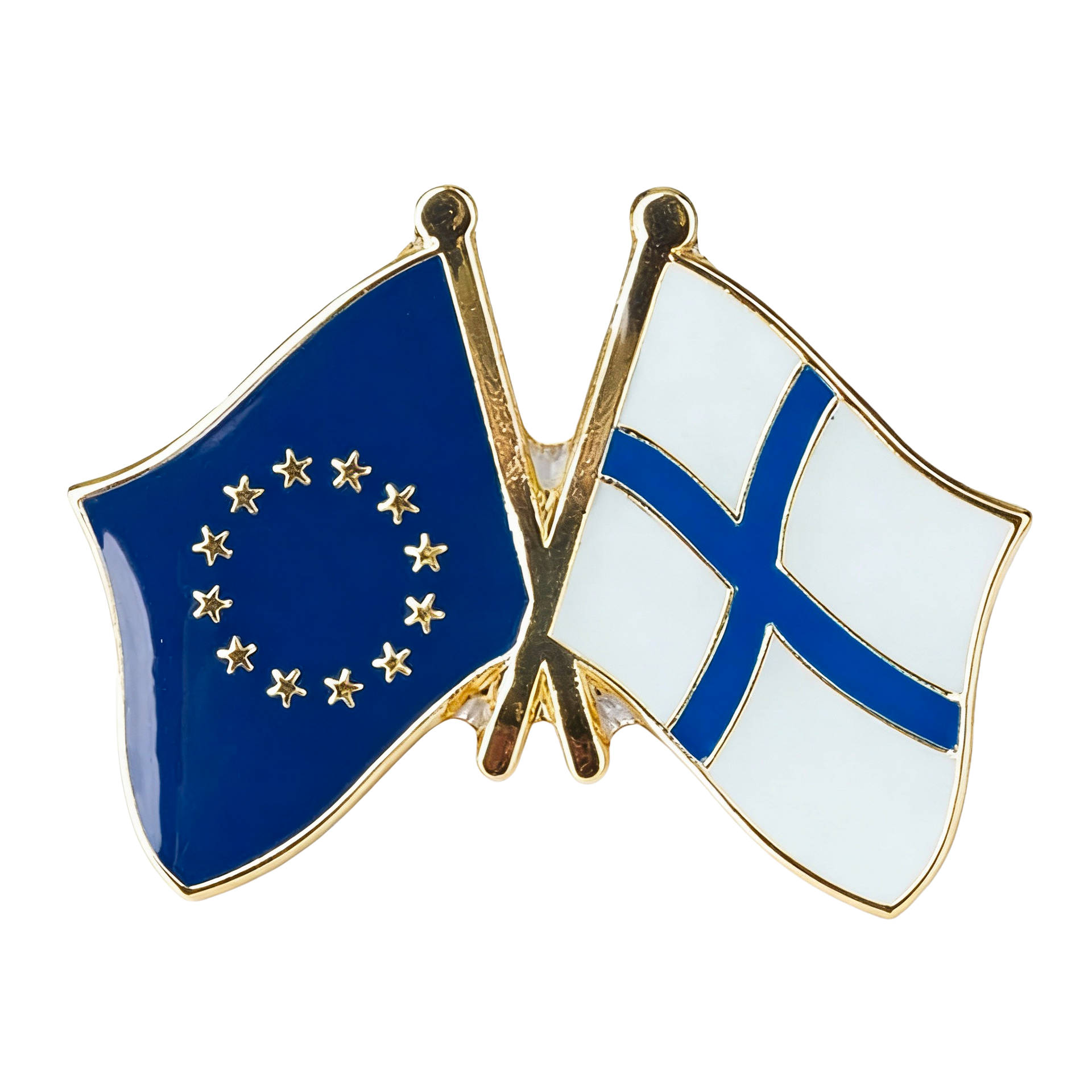 Pin de amistad entre la Unión Europea y Finlandia Imagen principal del producto