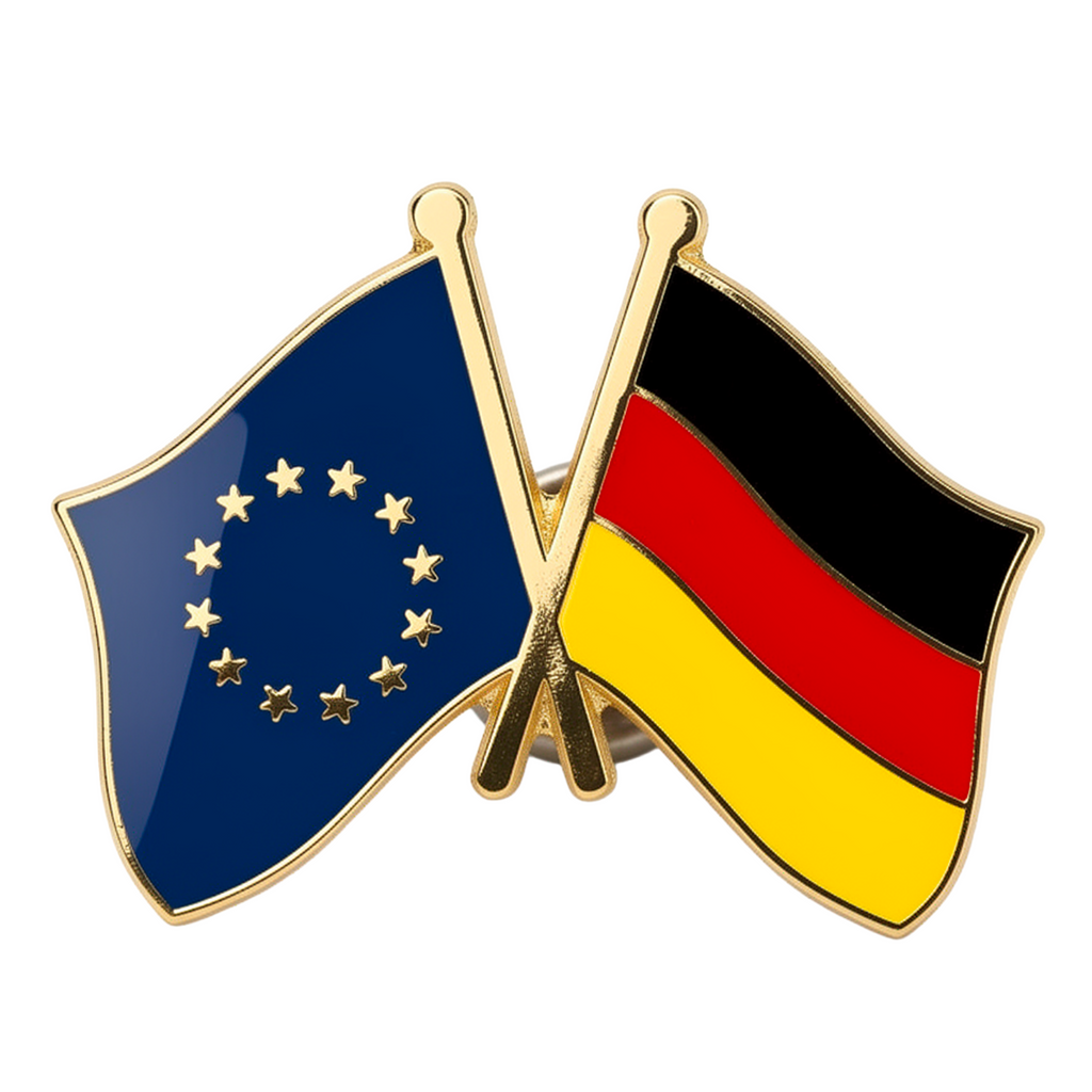 European Union (EU) & Germany Friendship Pin Badge
