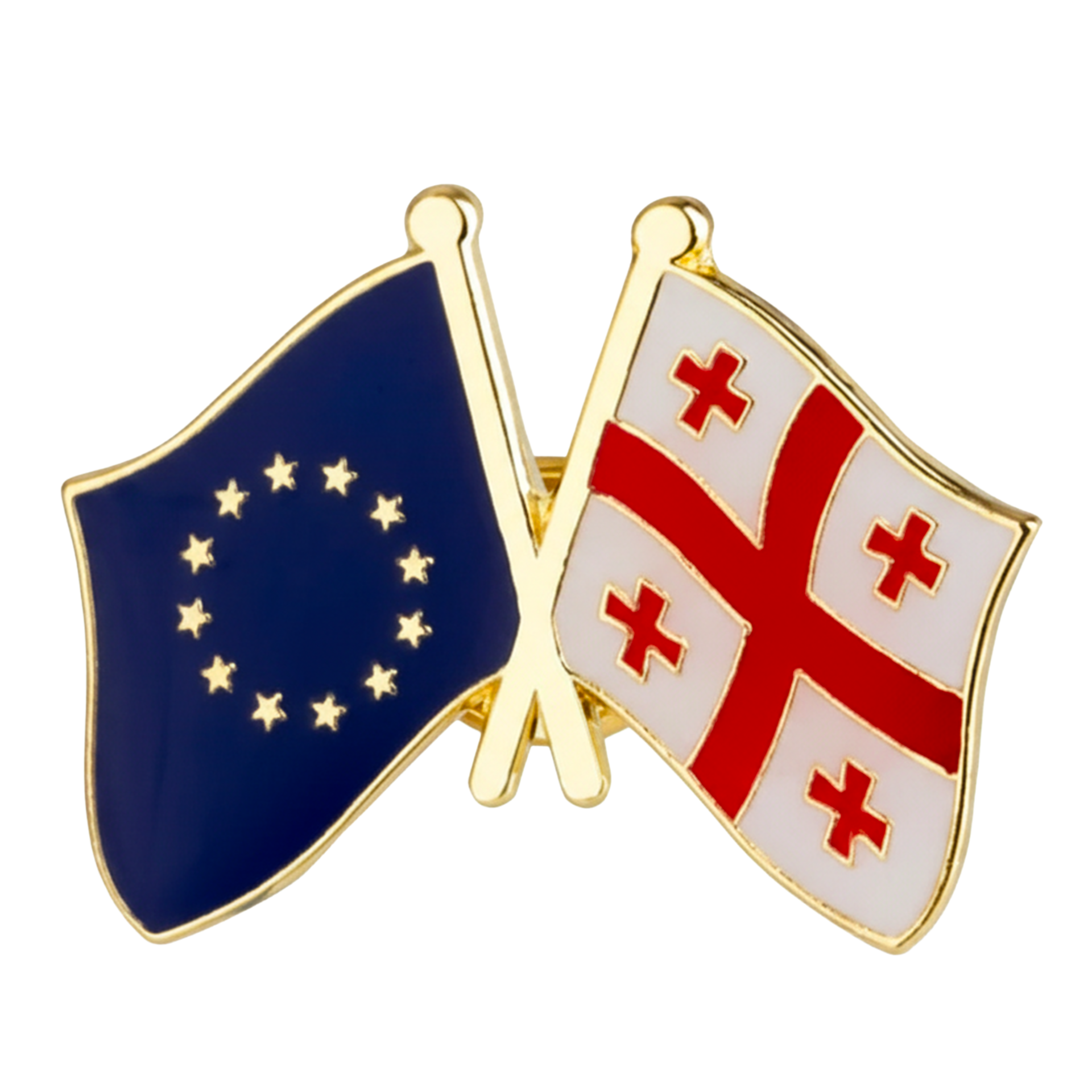 Pin de amistad entre la Unión Europea y Georgia Imagen principal del producto