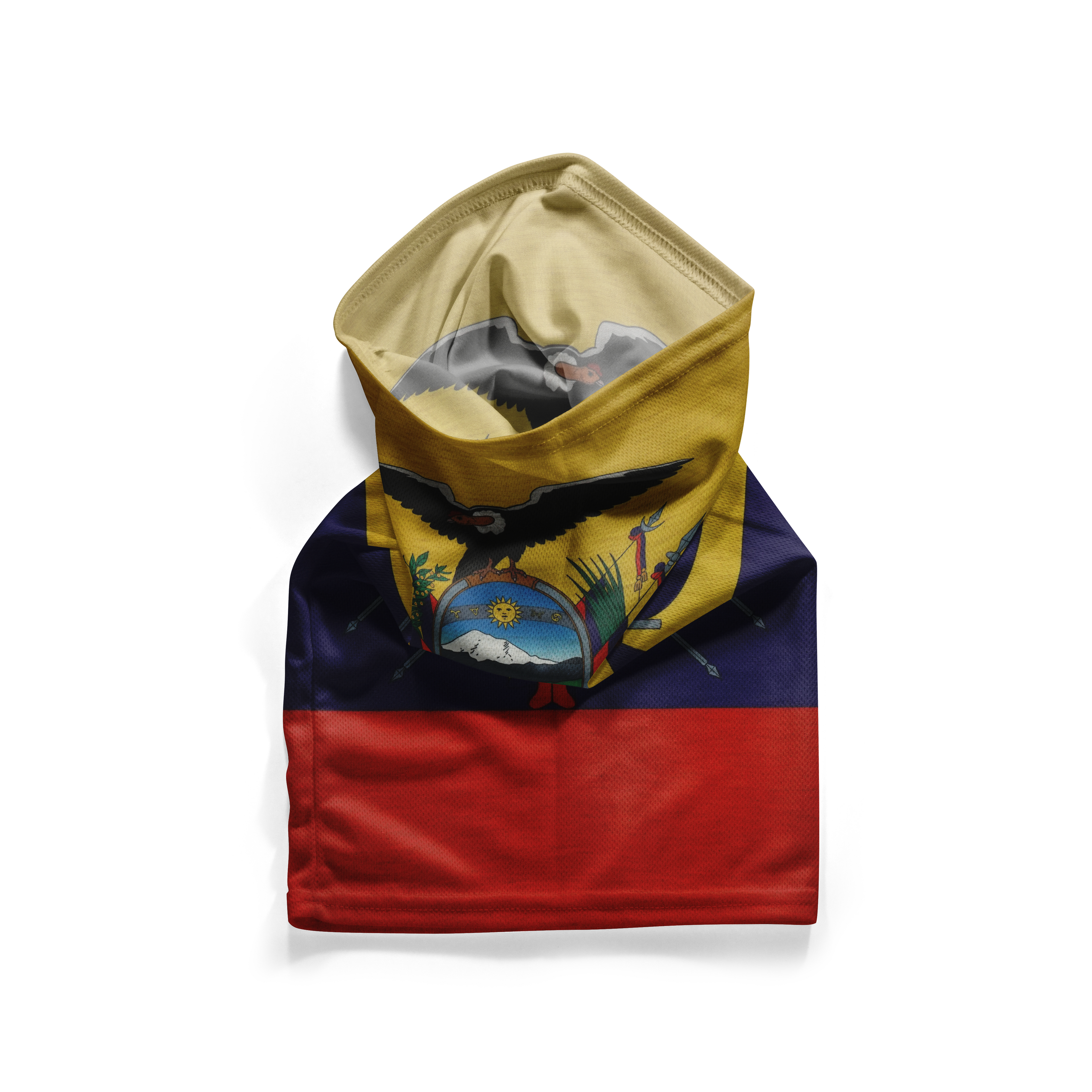Braga de cuello con la bandera de Ecuador - Polaina de cuello transpirable para cubrir el rostro
