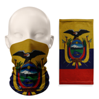 Braga de cuello con la bandera de Ecuador - Polaina de cuello transpirable para cubrir el rostro
