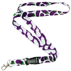 Egg Plant Aubergine Lanyard