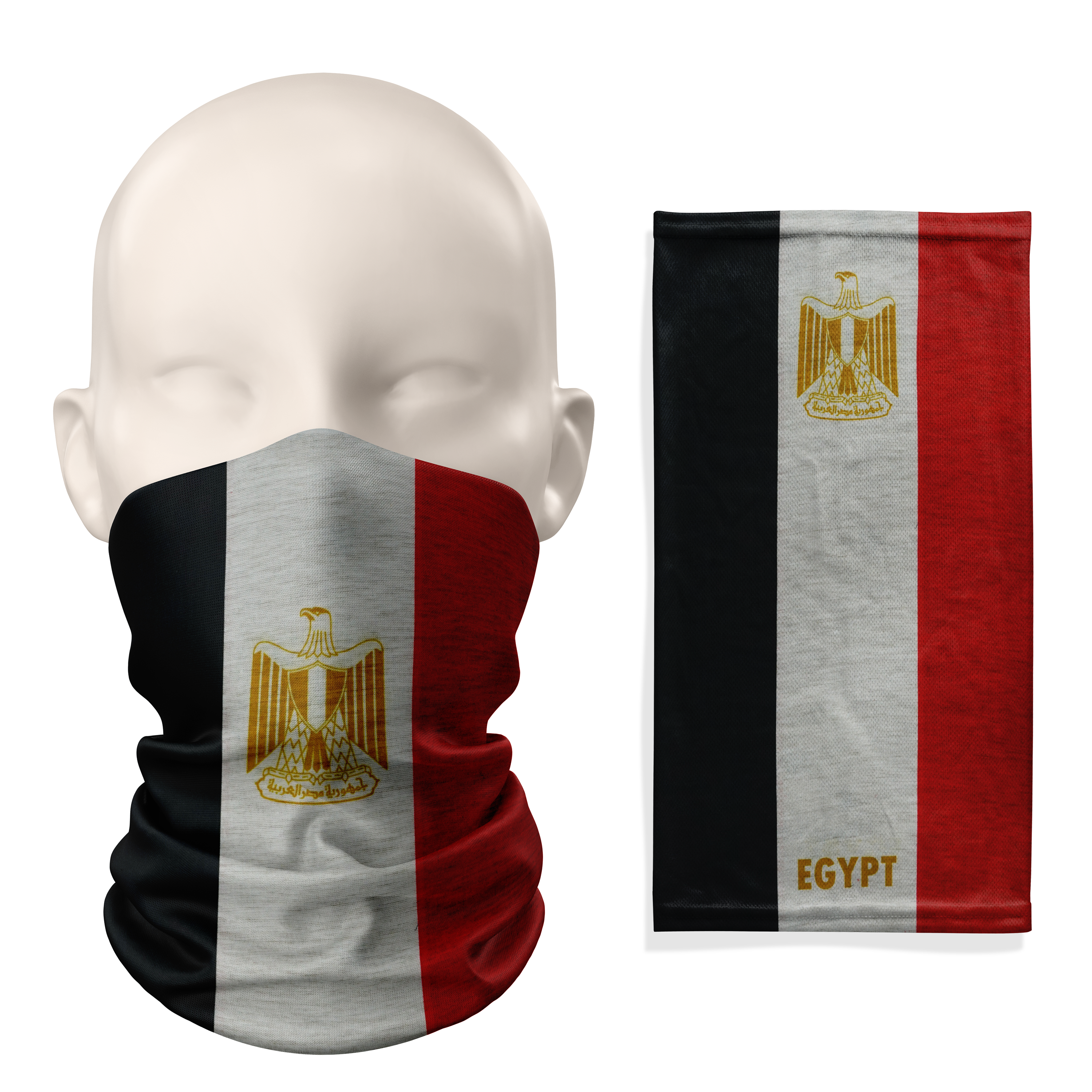 Snood con bandera de Egipto – Mascarilla transpirable cubrecuello