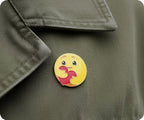 Emoji Face & Love Heart Pin Badge