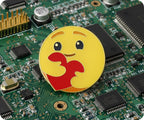 Emoji Face & Love Heart Pin Badge