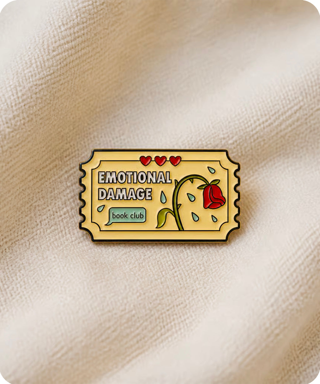 Emotional Damage Book Club Enamel Pin Badge