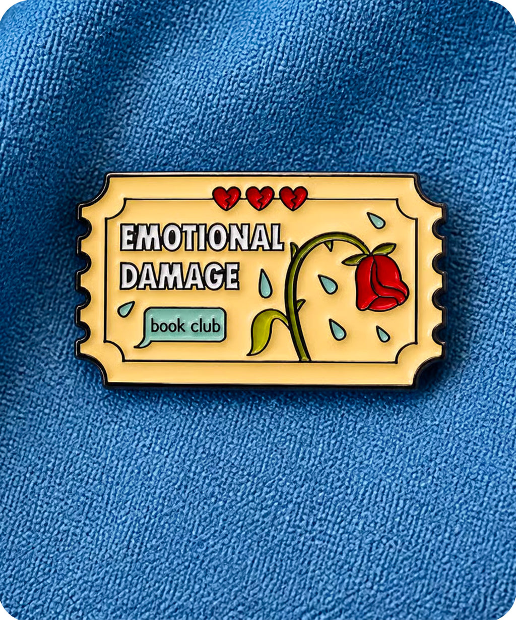 Emotional Damage Book Club Enamel Pin Badge