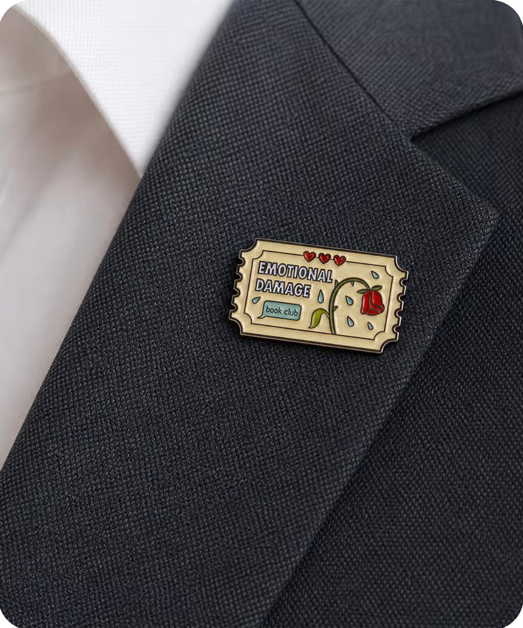 Emotional Damage Book Club Enamel Pin Badge