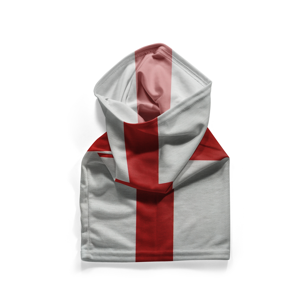 Braga para cuello con la bandera de San Jorge de Inglaterra - Mascarilla transpirable para el cuello