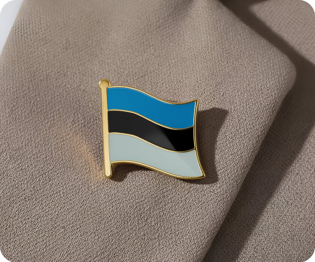 Estonia Flag Pin Badge