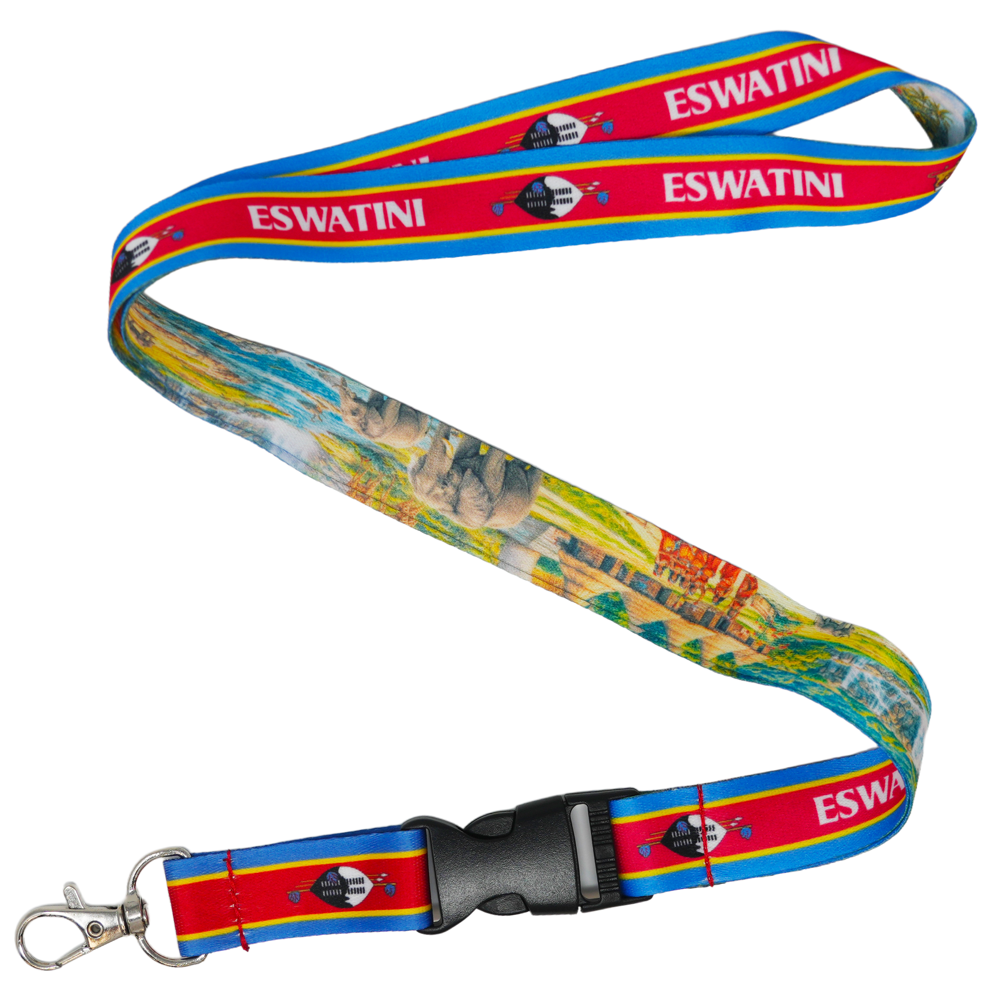 Eswatini Flag Lanyard