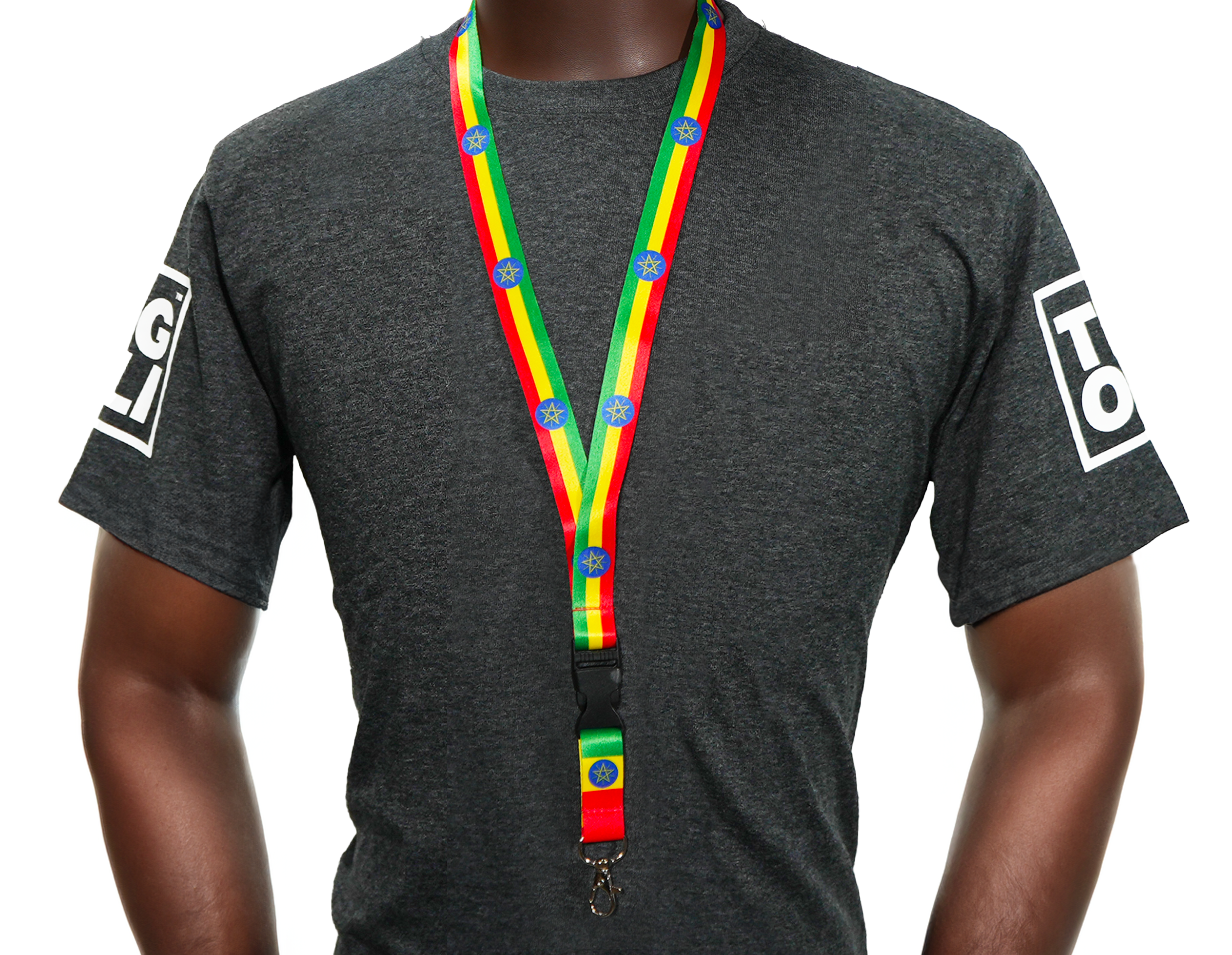 Ethiopia Flag Lanyard Secondary image