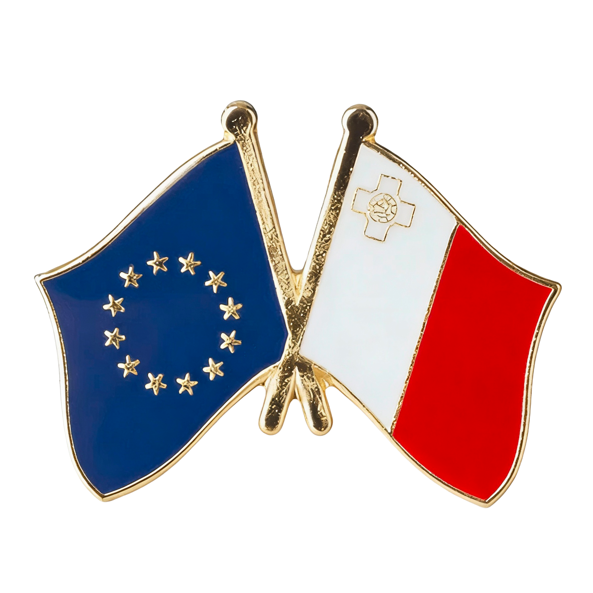 Insignia de amistad Unión Europea y Malta Imagen principal del producto