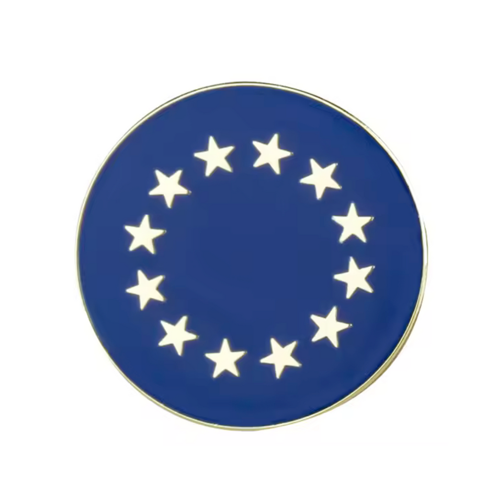 European Union EU Round Pin
