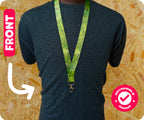 Green Tropical Leaf Lanyard