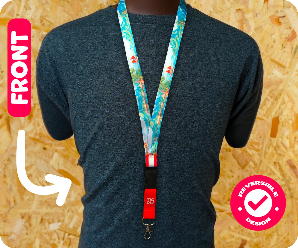 French Polynesia Lanyard