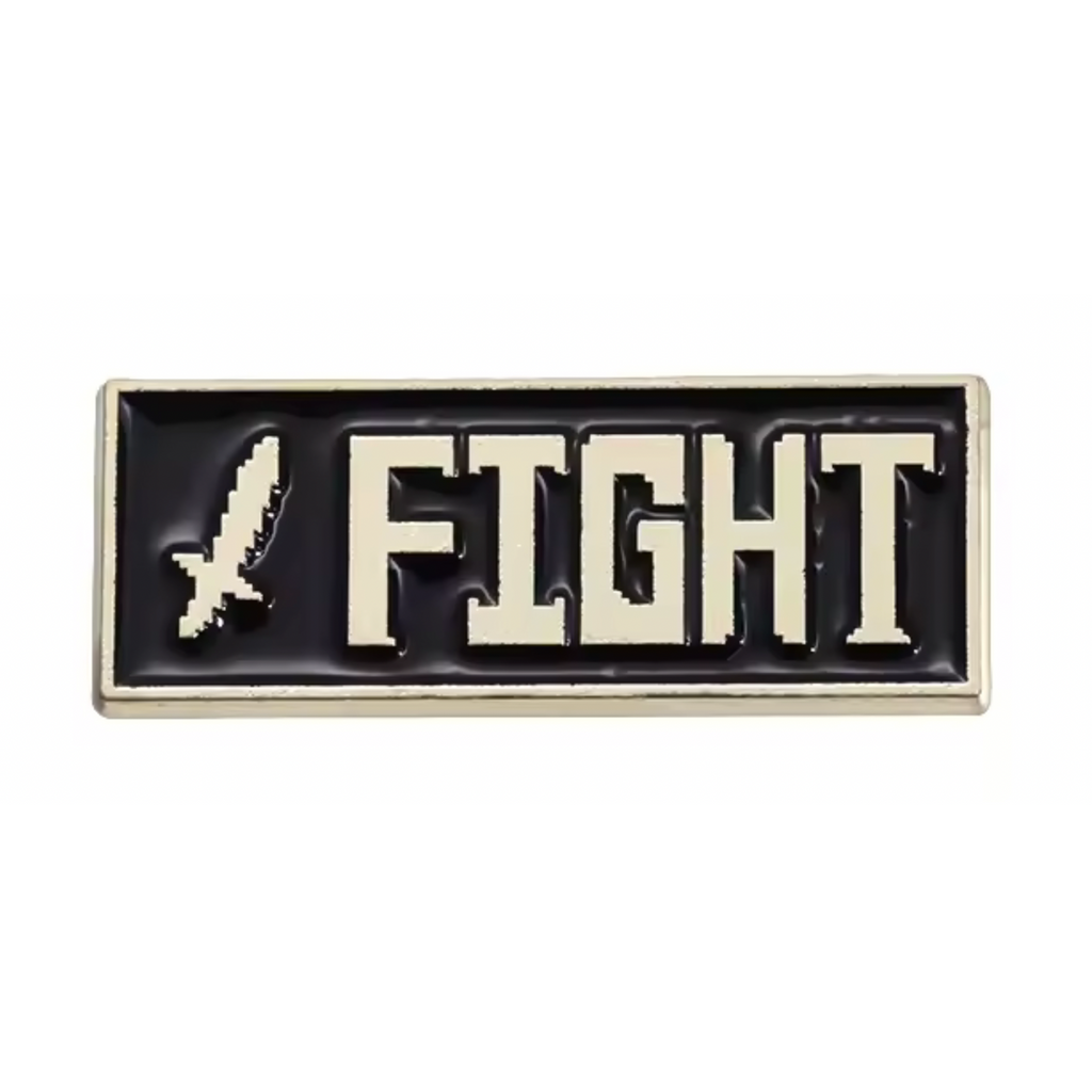 Fight Video Gaming Pin Badge