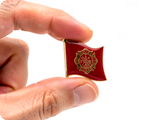 Fire Department USA Flag Pin Badge