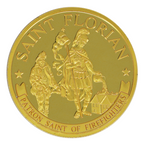 Saint Florian & Las Vegas Fire & Rescue Commemorative Coin