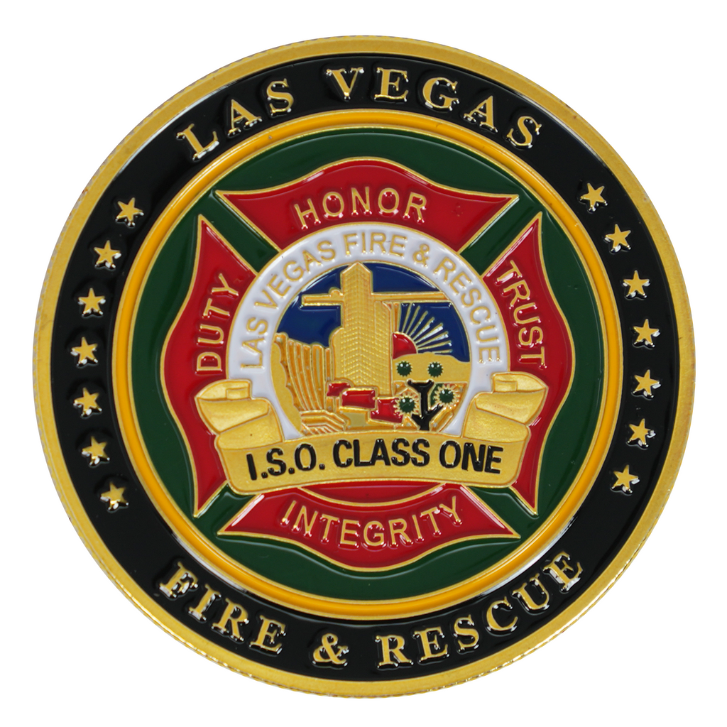 Saint Florian & Las Vegas Fire & Rescue Commemorative Coin