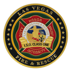 Saint Florian & Las Vegas Fire & Rescue Commemorative Coin