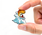 Leaping Goldfish Japan Pin Badge