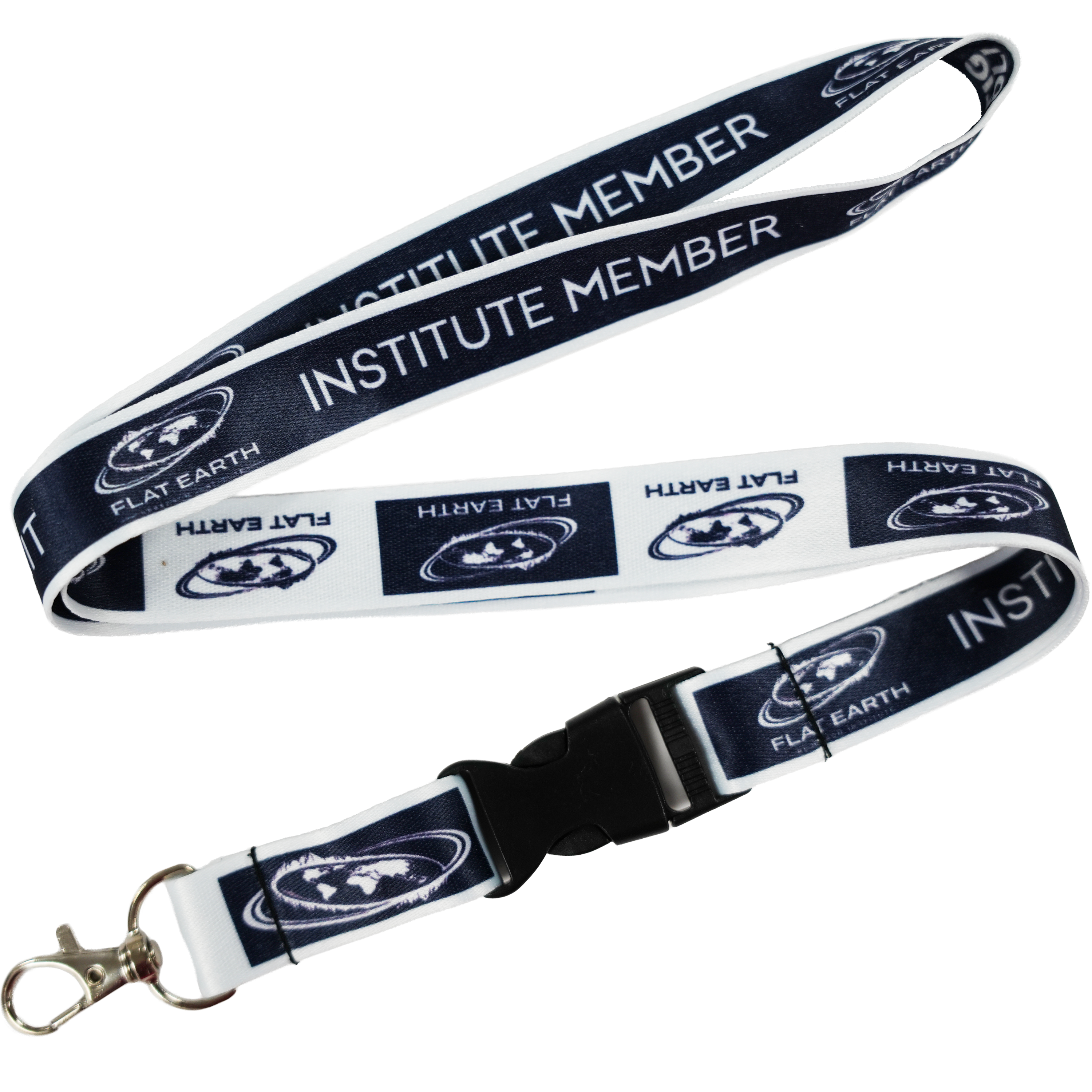 Flat Earth Institute Member Lanyard Keychain