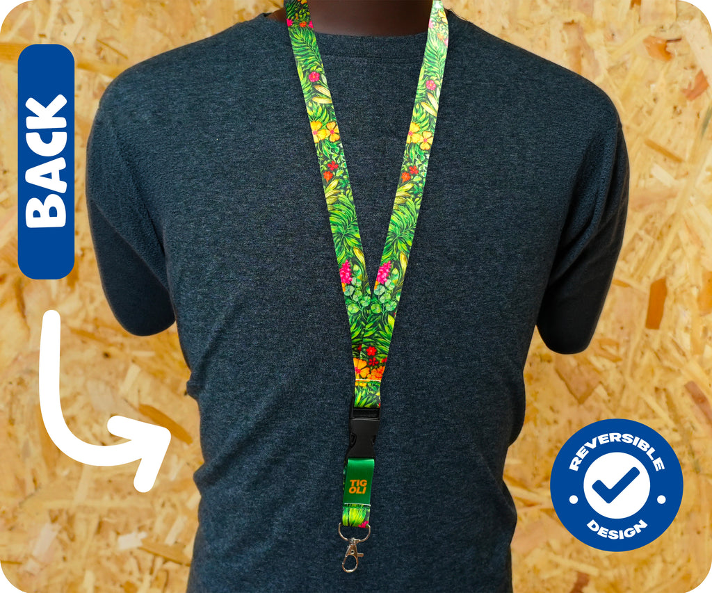 Tropical Floral Jungle Lanyard