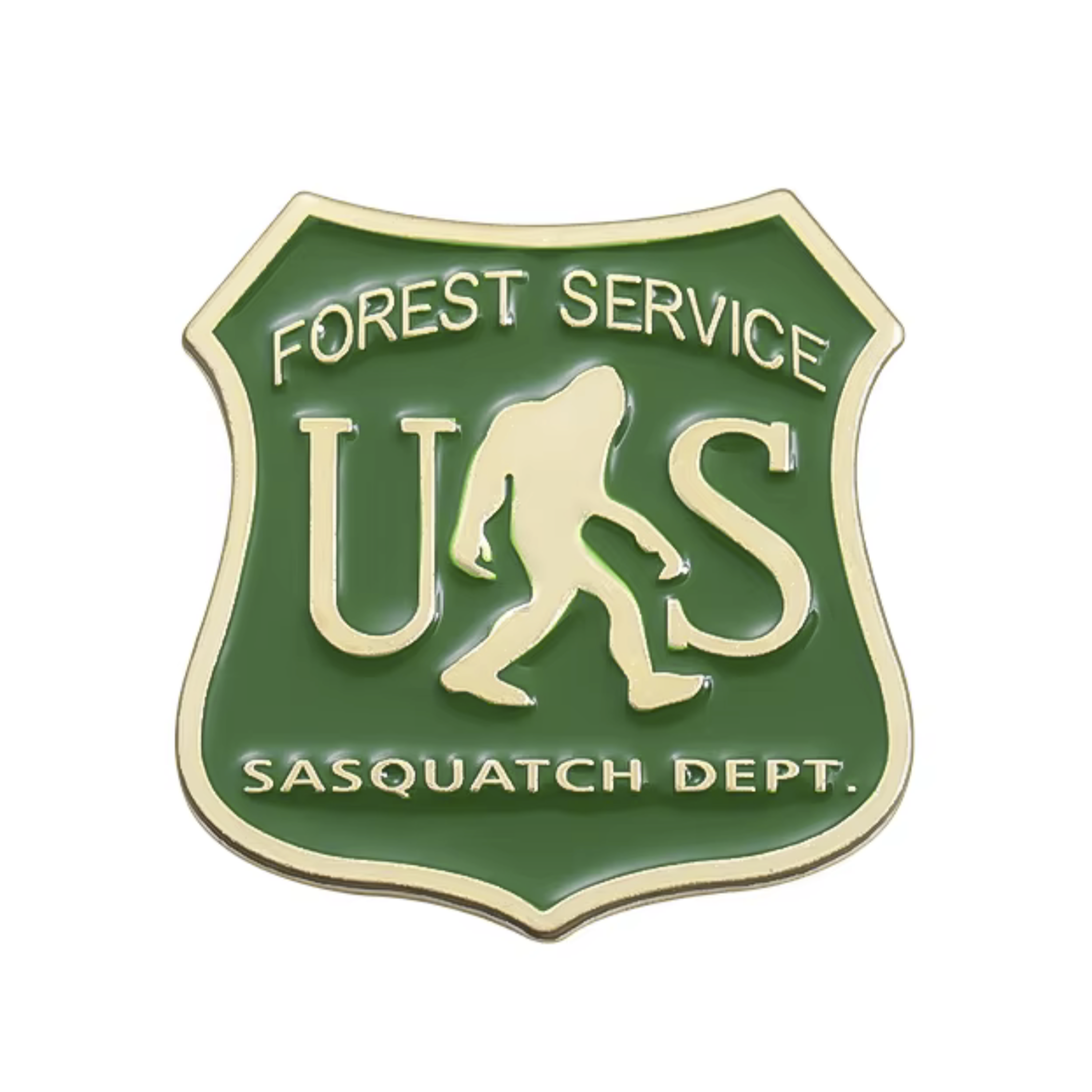Distintivo del Departamento del Pie Grande del Servicio Forestal de los Estados Unidos Imagen principal del producto