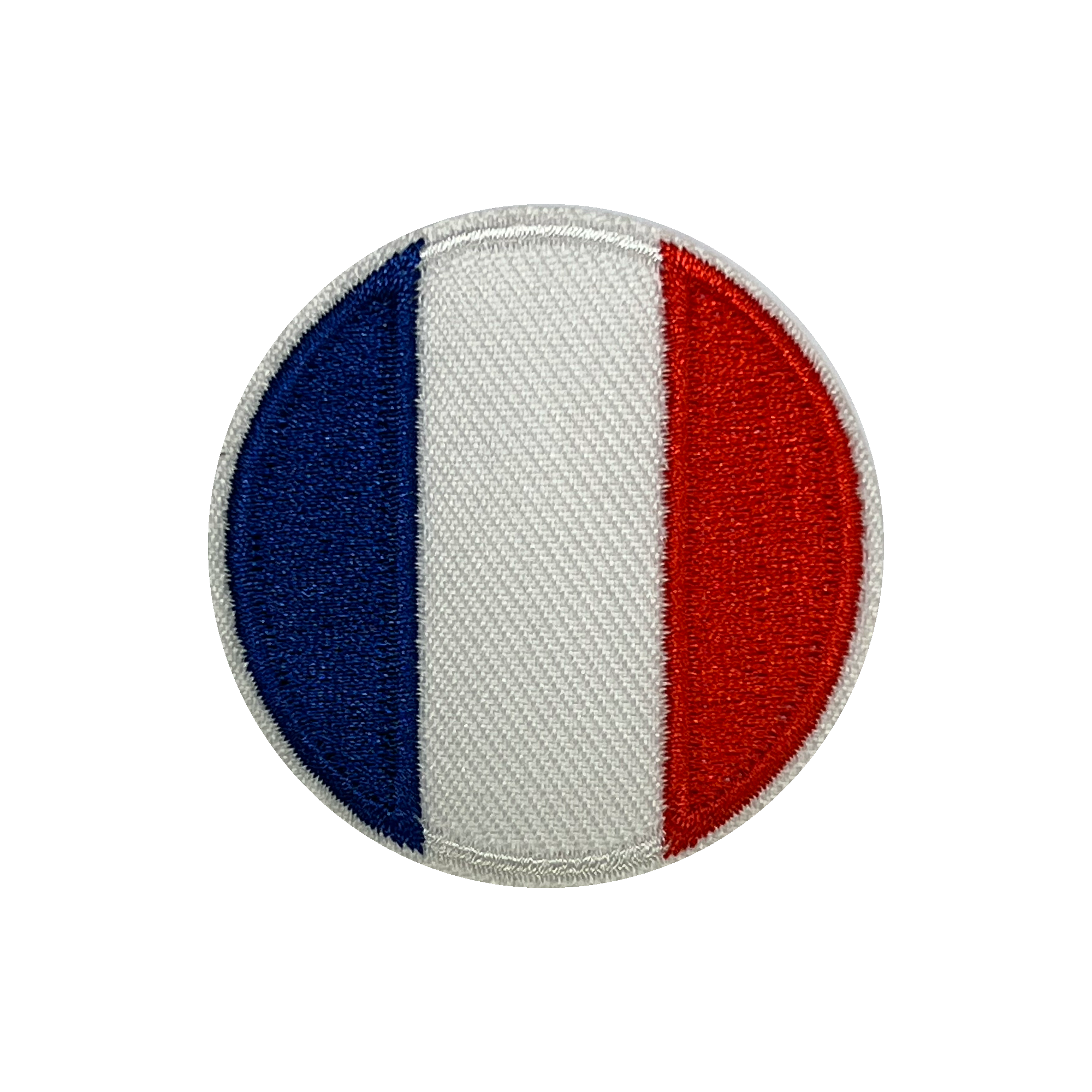 France Round Embroidery Patch (5cm) Main image