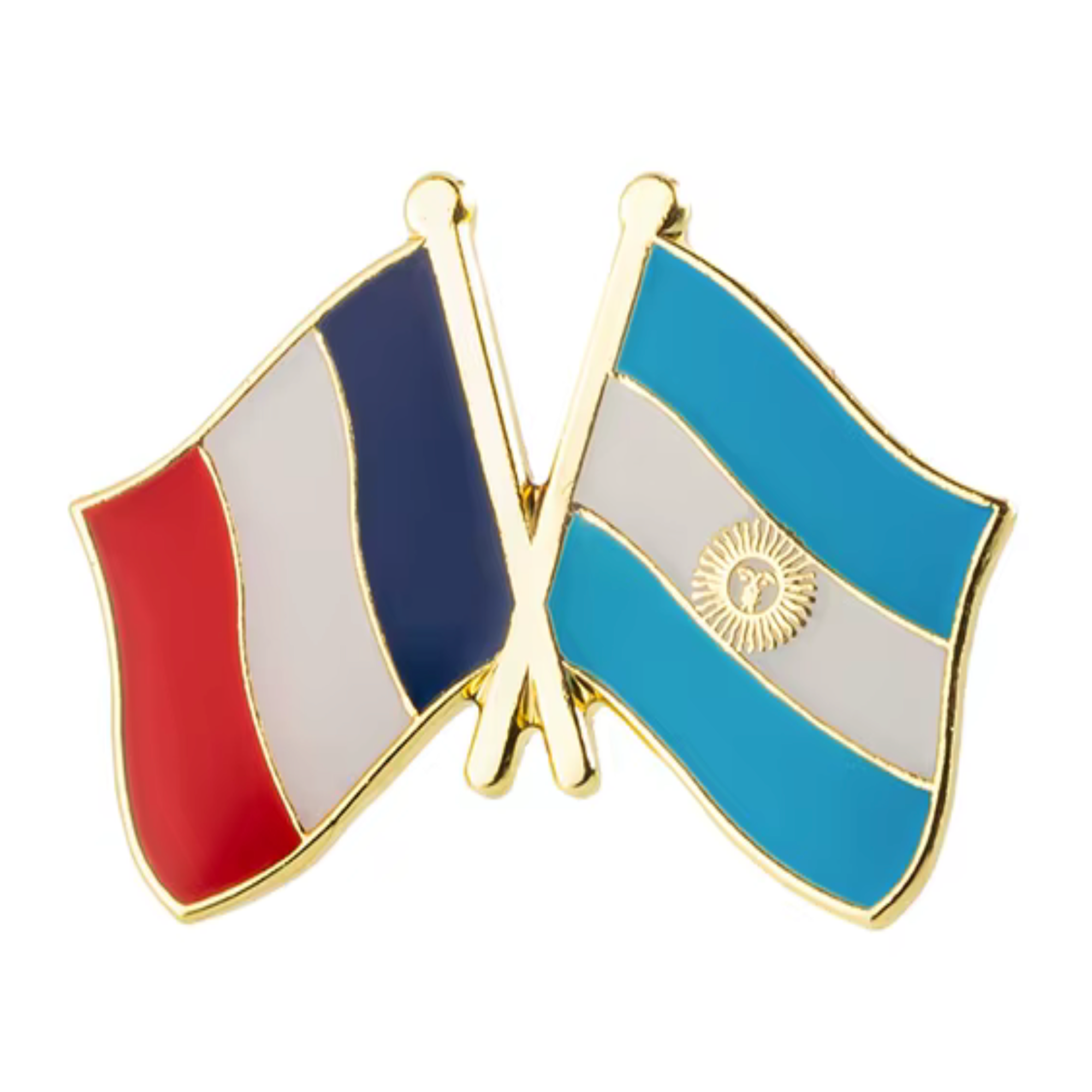 France & Argentina Friendship Pin Badge