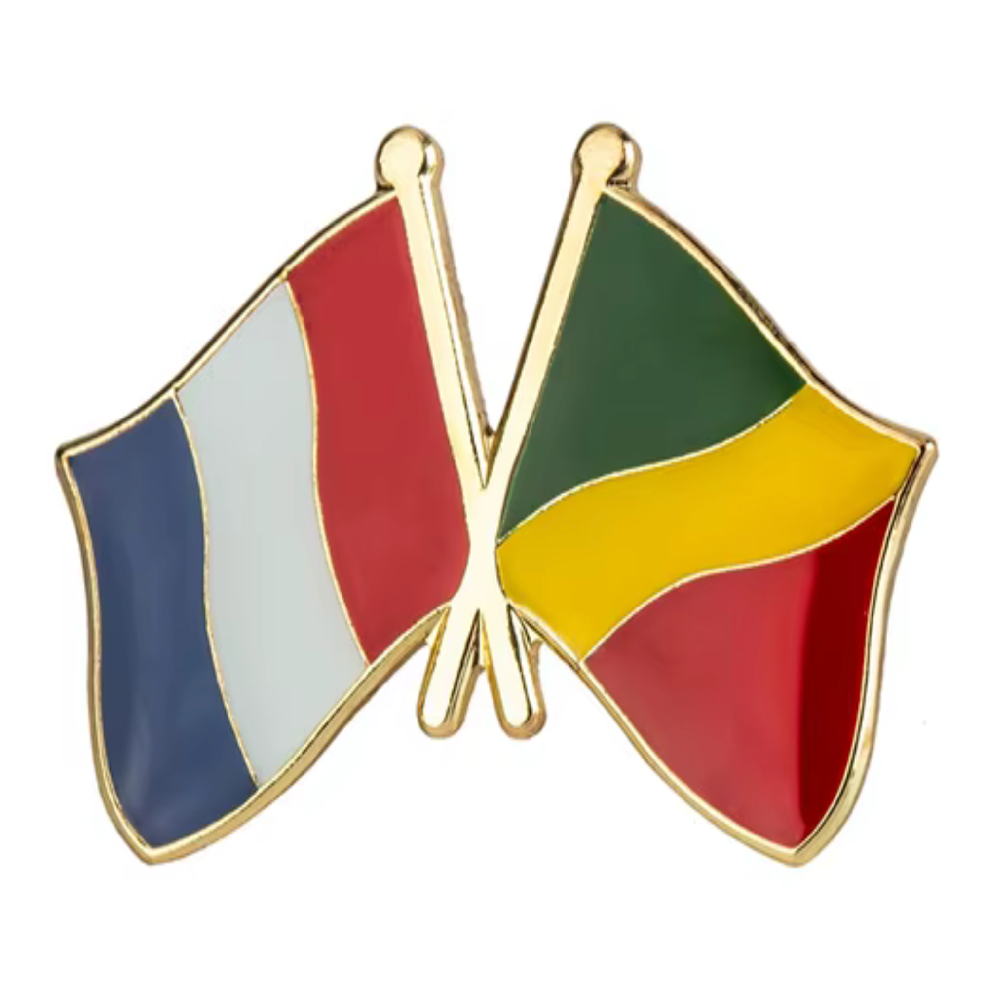 Francia y Congo - Brazzaville Pin de Amistad Imagen principal del producto