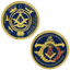 Freemasons Blue & Gold Challenge Coin – Symbol of Brotherhood, Wisdom &  Legacy