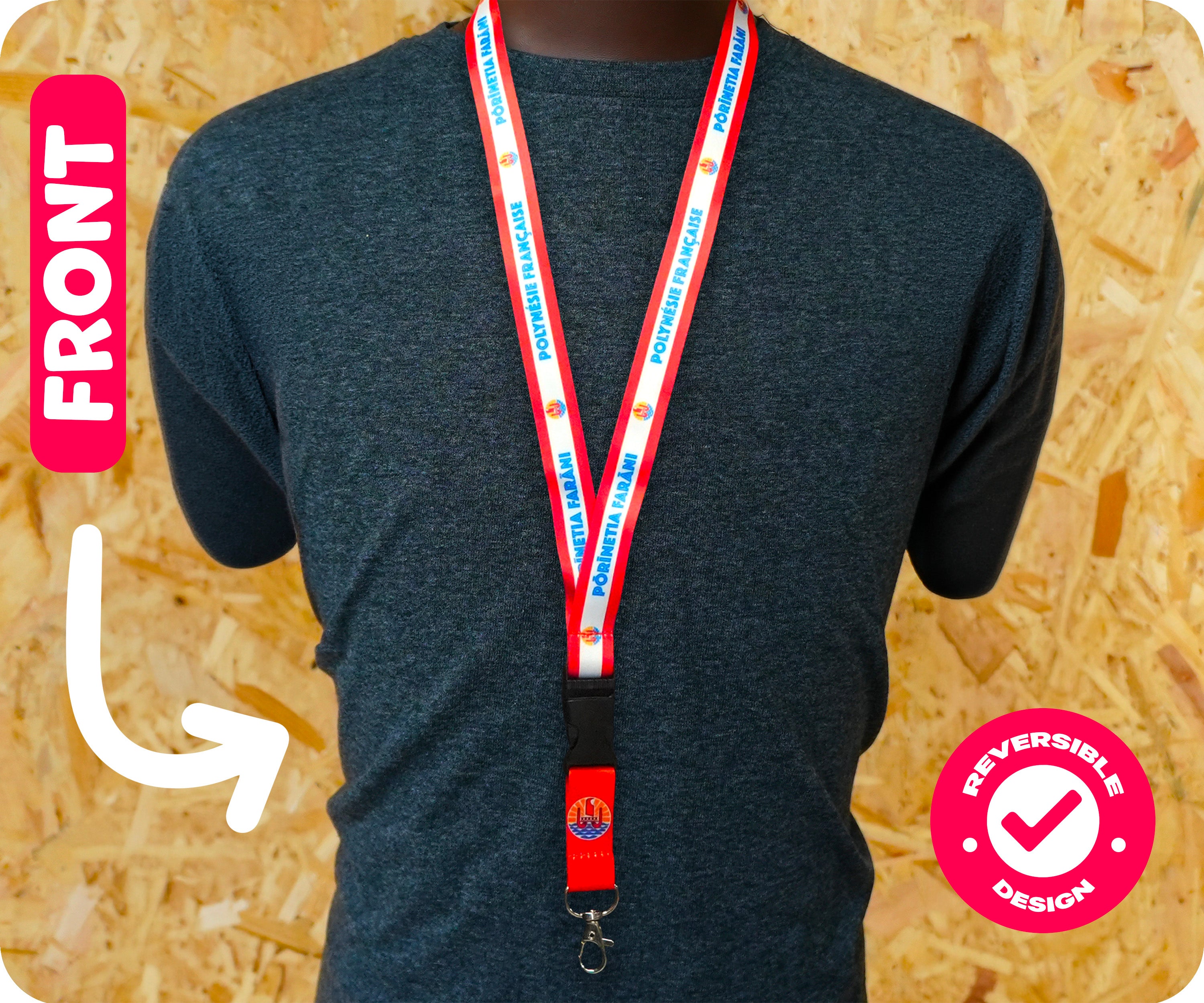 French Polynesia Lanyard Imagen secundaria del producto