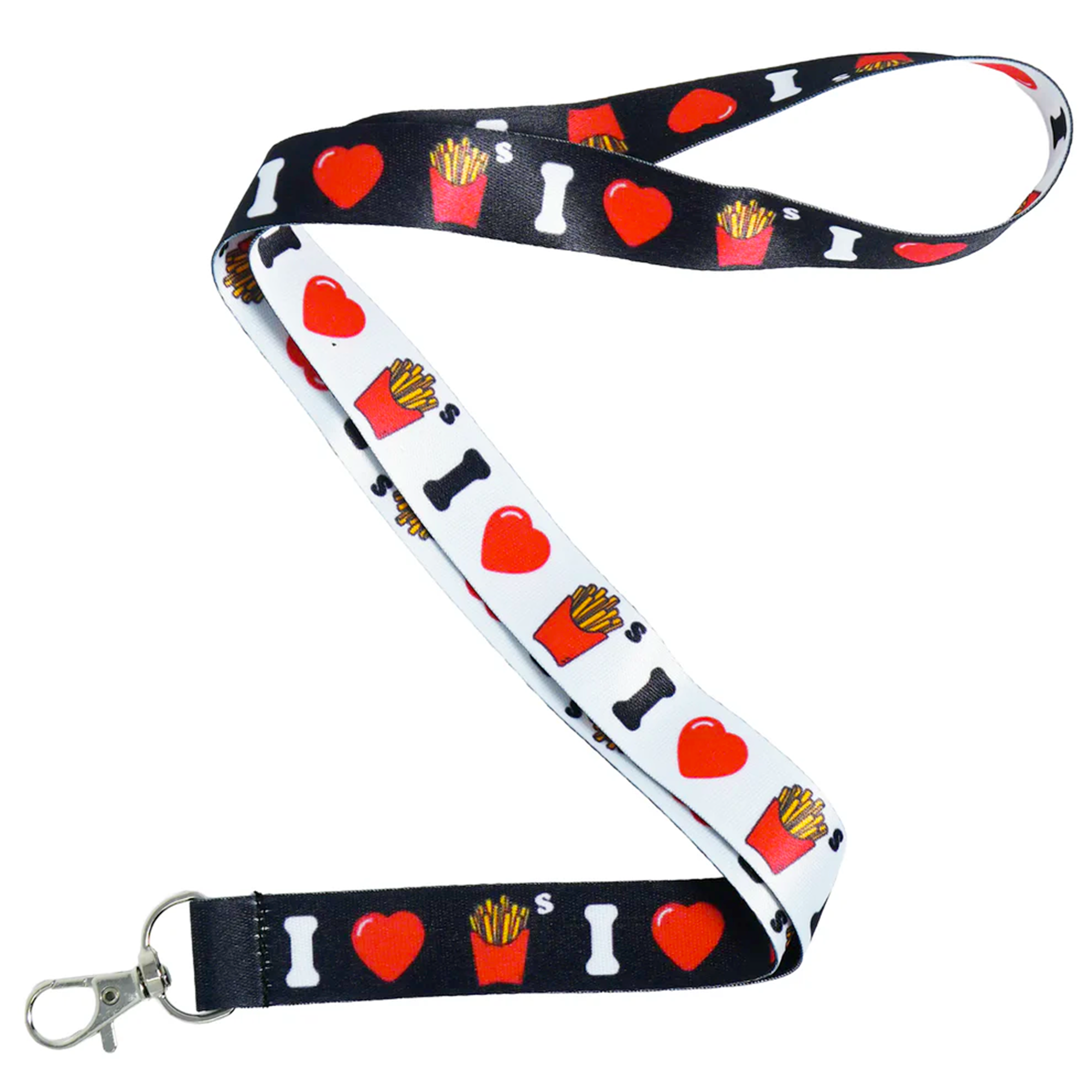 I Love Fries Fast Food Lanyard Main image