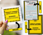 20 X Official Looking Novelty Joke Prank Funny Parking Tickets