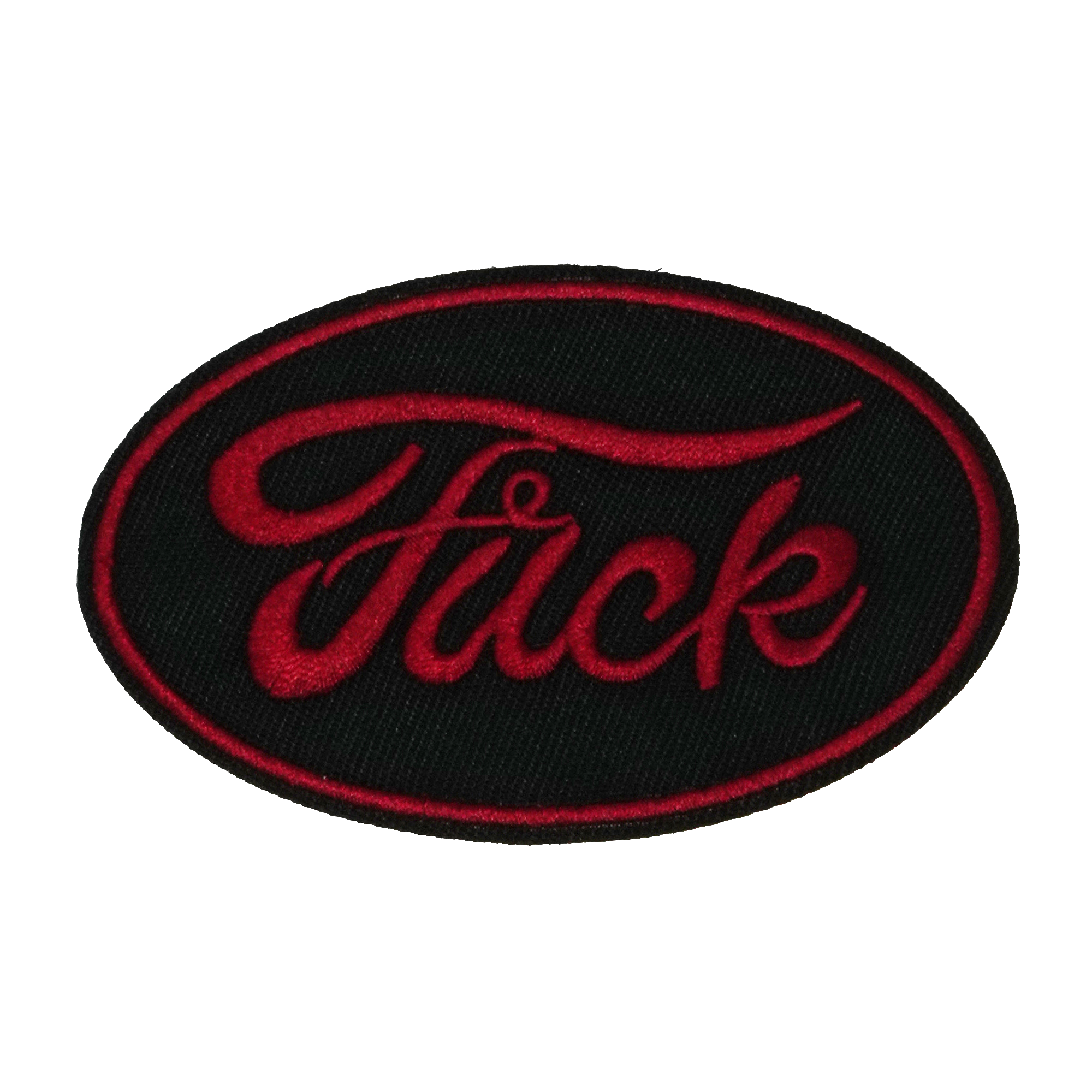 Fuck Slogan Patch Iron On (9 x 6cm) Main image
