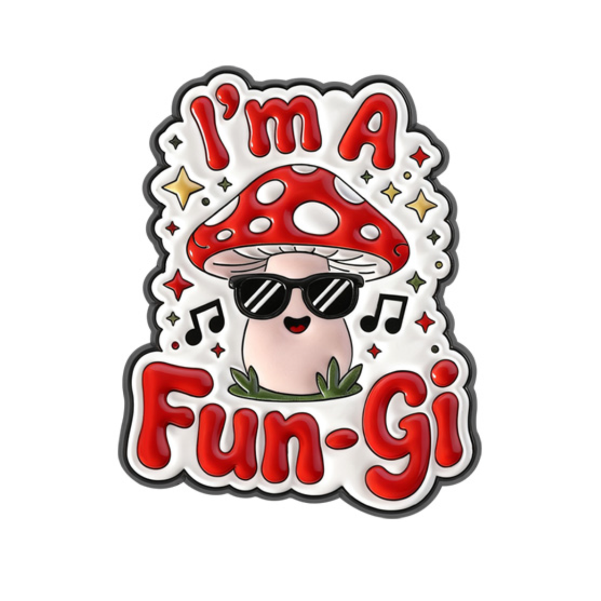 Insignia de alfiler "I'm A Fungi" (seta) Imagen principal del producto