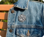 Thank God, Trust God, Ask God Dice Christianity Pin Badge