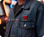 Game Over Gamer Pin Badge