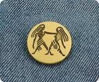 Gemini Zodiac Sign Pin Badge