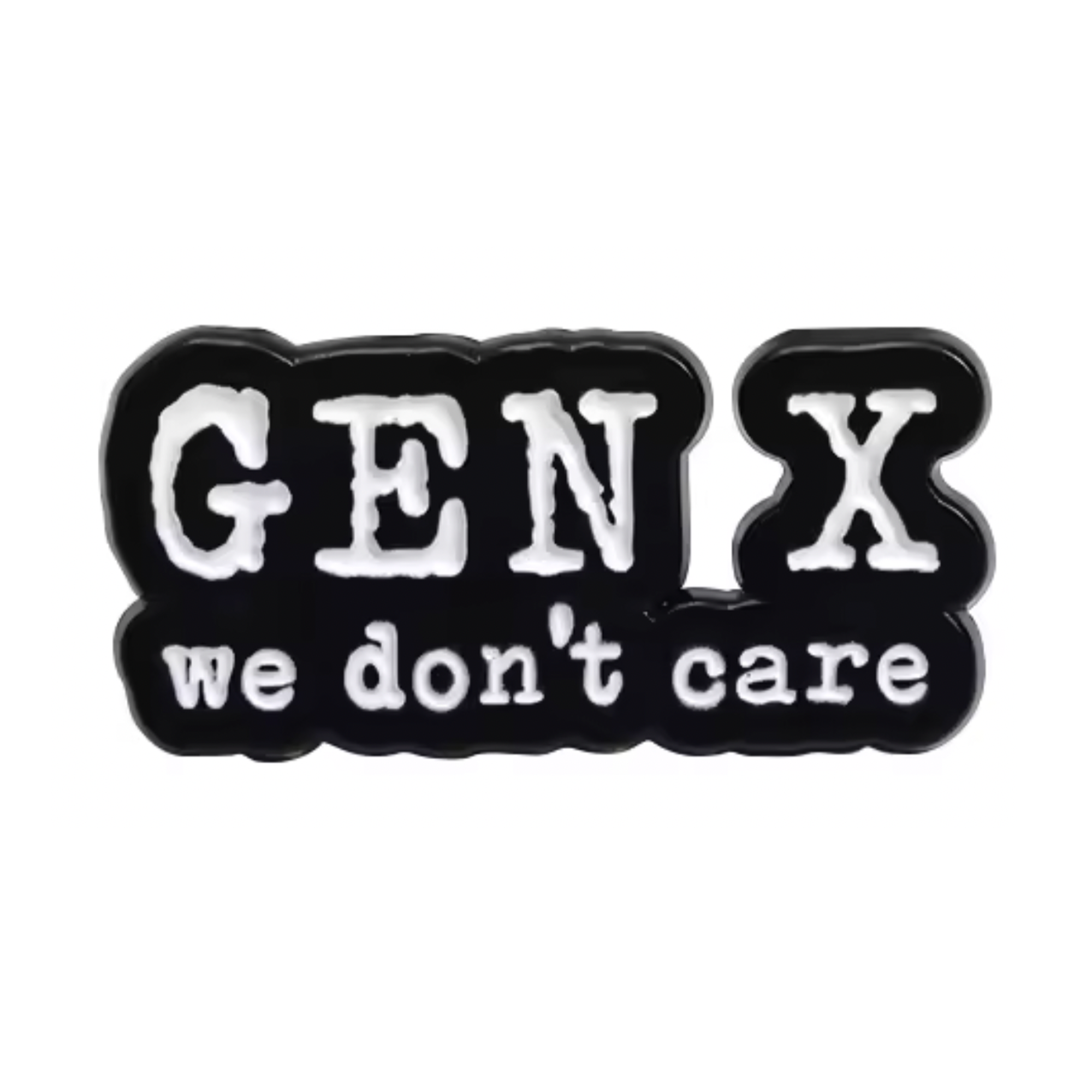 Insignia de metal Gen X No Nos Importa Imagen principal del producto