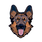 German Shepard Pin Badge