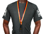 Germany Flag Lanyard – Black, Red & Gold Tricolour with Bundesadler Eagle Emblem