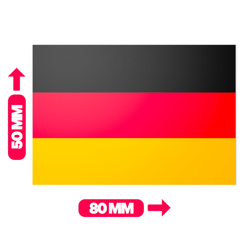 20 X Germany Flag Stickers