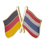Germany & Thailand Friendship Pin Badge